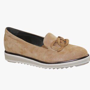 Softwaves Carlisa Sahara Tan Suede Slip-On, Size 37 (US 7)